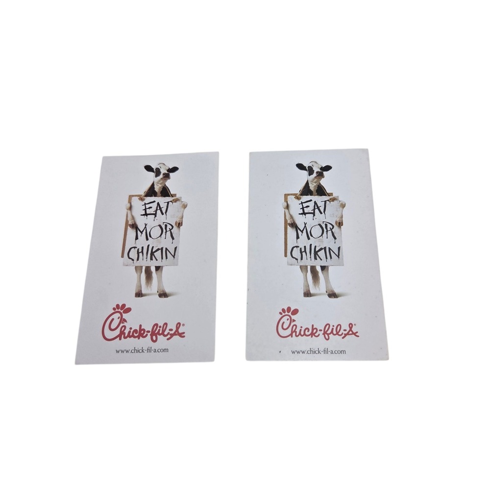 2 Vintage 2009 Chick-fil-A Be Our Guest Cards Eat Mor Chikin Cow S Truett Cathy